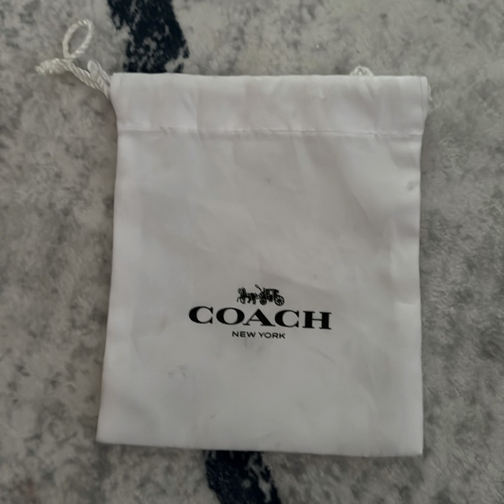 Coach jewelry dust bag